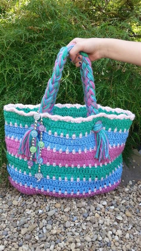 Crochet tote bag 